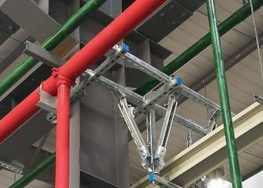 邗江该抗震支架的整体式支吊架结构协调性好